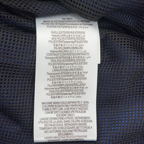 BCBG Blue Quilted Jacket Womens Size Small Pockets Hooded - Picture 4 of 4